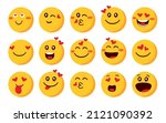 emoji love characters vector... | Shutterstock .eps vector #2121090392