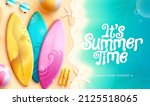 summer holiday vector design.... | Shutterstock .eps vector #2125518065