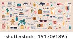big collection of trendy... | Shutterstock .eps vector #1917061895