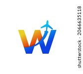 initial letter w travel with... | Shutterstock .eps vector #2066635118