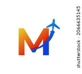 initial letter m travel with... | Shutterstock .eps vector #2066635145