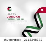 happy jordan independence day... | Shutterstock .eps vector #2118248372