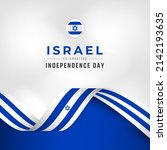 happy israel independence day... | Shutterstock .eps vector #2142193635