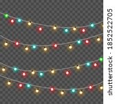 christmas lights isolated on... | Shutterstock .eps vector #1852522705