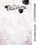 vector realistic blackberry... | Shutterstock .eps vector #1745349068