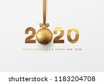 Gold 2020 Vector Happy New Year ...