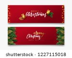 christmas vector background.... | Shutterstock .eps vector #1227115018