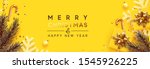holiday christmas banner. xmas... | Shutterstock .eps vector #1545926225