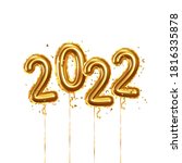 happy new year 2022. background ... | Shutterstock .eps vector #1816335878