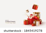 merry christmas and happy new... | Shutterstock .eps vector #1845419278