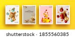 set of christmas and new year... | Shutterstock .eps vector #1855560385