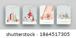 christmas set gift card.... | Shutterstock .eps vector #1864517305