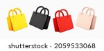 set of shopping bag realistic... | Shutterstock .eps vector #2059533068