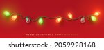 christmas shining garland.... | Shutterstock .eps vector #2059928168