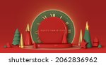christmas and new year festive... | Shutterstock .eps vector #2062836962