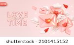 happy valentine's day. pink... | Shutterstock .eps vector #2101415152