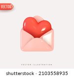3d vector icon open envelope... | Shutterstock .eps vector #2103558935