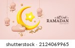 ramadan kareem holiday design.... | Shutterstock .eps vector #2124069965