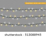 christmas lights isolated... | Shutterstock .eps vector #513088945