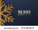christmas background with... | Shutterstock .eps vector #751589875