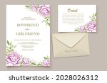 elegant watercolor wedding... | Shutterstock .eps vector #2028026312