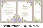 elegant watercolor wedding... | Shutterstock .eps vector #2028026342