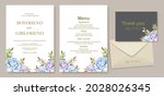 elegant watercolor wedding... | Shutterstock .eps vector #2028026345