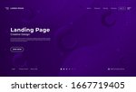 abstract landing page... | Shutterstock .eps vector #1667719405