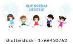 new normal lifestyle concept.... | Shutterstock .eps vector #1766450762