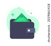 withdraw money  top up e wallet ... | Shutterstock .eps vector #2029861418