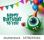 happy birthday greeting card... | Shutterstock .eps vector #1478245262