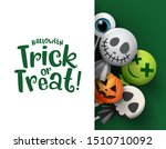halloween trick or treat candy... | Shutterstock .eps vector #1510710092
