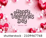 valentine's greeting vector... | Shutterstock .eps vector #2109467768