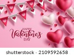 happy valentine's day vector... | Shutterstock .eps vector #2109592658
