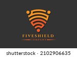 premium monogram shield letter... | Shutterstock .eps vector #2102906635