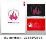 fire shield  icon oil  gas and... | Shutterstock .eps vector #2158392935