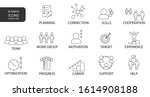 set of business icons suitable... | Shutterstock .eps vector #1614908188