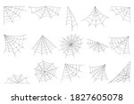 Cobweb Collection Isolated On...