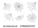 halloween cobweb  frames and... | Shutterstock .eps vector #1988685545