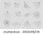 halloween cobweb  frames and... | Shutterstock .eps vector #2002698278