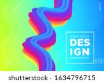 beautiful 3d colorful abstract... | Shutterstock .eps vector #1634796715