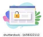 password private access to... | Shutterstock .eps vector #1658322112