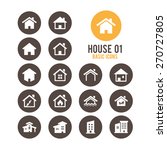 house icons. real estate.... | Shutterstock .eps vector #270727805