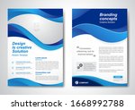 brochure business template for... | Shutterstock .eps vector #1668992788
