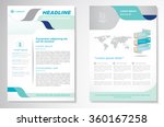 vector brochure flyer design... | Shutterstock .eps vector #360167258