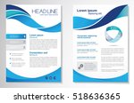 vector brochure flyer design... | Shutterstock .eps vector #518636365