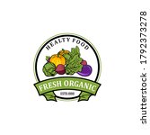 organic fresh product. vector... | Shutterstock .eps vector #1792373278