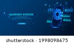 technical support system.... | Shutterstock .eps vector #1998098675