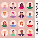 collection of portraits of... | Shutterstock .eps vector #1920027908