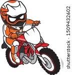 Motocross Rider Ride Motorcycle ...